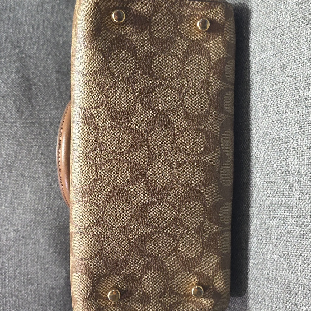 Coach Tan and Brown Satchel - Picture 6 of 8